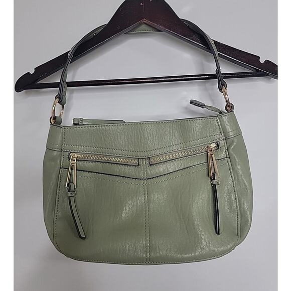 Jessica Simpson Medium SABRINA PURSE WOMENS OLIVE LODEN GREEN EUC - Picture 1 of 9